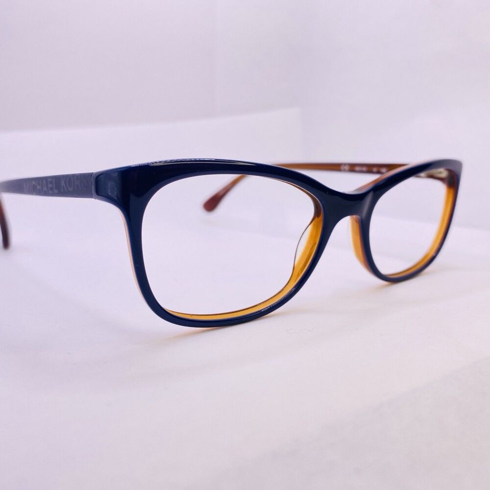 Michael Kors Eyeglasses Frames MK247 466 52 [] 18 135 Matte Blue Brown Authentic
